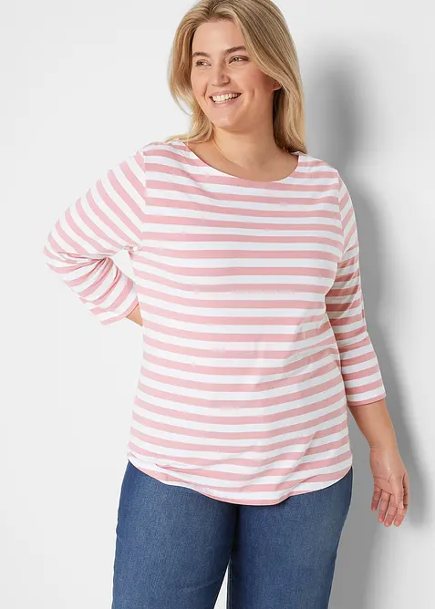 Triko s lodičkovým výstřihem, bonprix