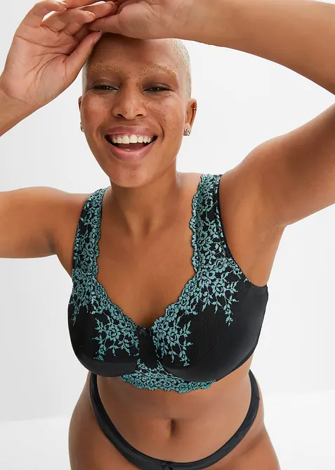 Odlehčující podprsenka bez kostic, s polstrovanými ramínky, bonprix