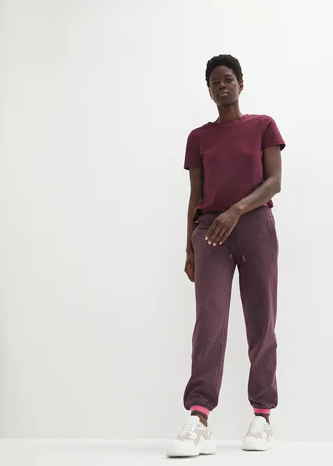 Teplákové kalhoty z bavlněné směsi (2 ks v balení), bonprix