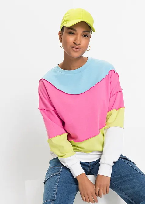 Mikina z měkk&eacute; směsi s bavlnou, bonprix