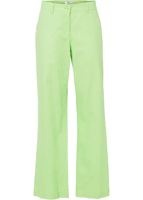 Tkané kalhoty ze směsi lnu a bavlny, bonprix