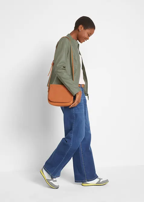 Bunda z umělé kůže z čisté viskózy, bonprix