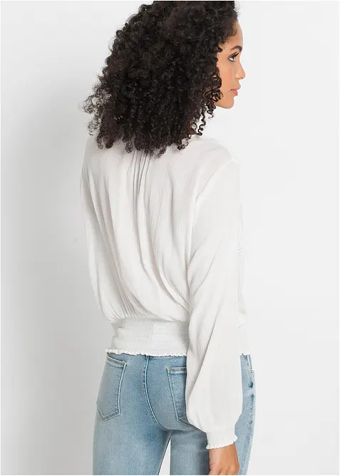 Halenka bez zapínání, z měkké viskózy, bonprix