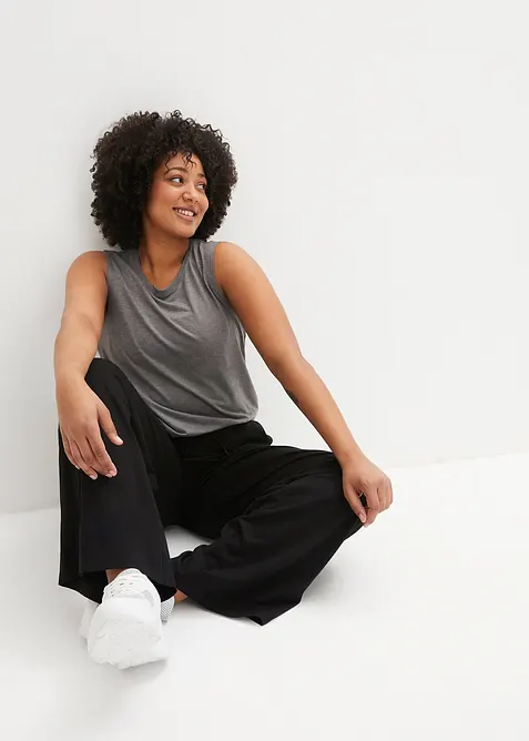 Sportovn&iacute; kalhoty ze směsi s bavlnou, bonprix