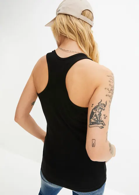 Žebrovan&eacute; t&iacute;lko z čist&eacute; organick&eacute; bavlny (2 ks v balen&iacute;), bonprix