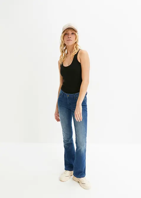 Žebrovan&eacute; t&iacute;lko z čist&eacute; organick&eacute; bavlny (2 ks v balen&iacute;), bonprix