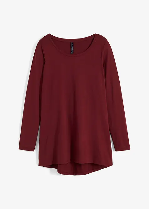 Triko s dlouhým rukávem, z čisté bavlny, bonprix