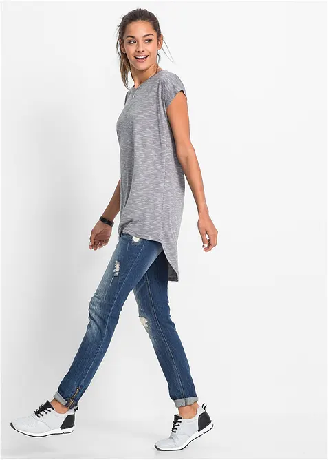 Dlouh&eacute; triko ze směsi s visk&oacute;zou, bonprix