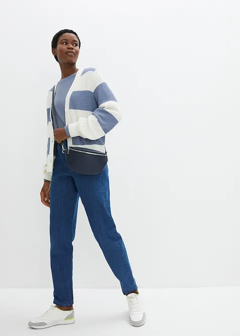 Strečov&eacute; dž&iacute;ny Mom, High Waist, bonprix