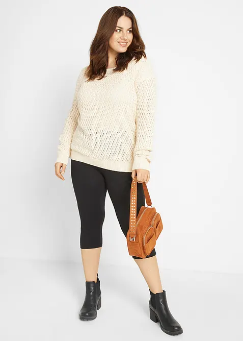 Strečové capri legíny s úzkým střihem (2 ks v balení), bonprix