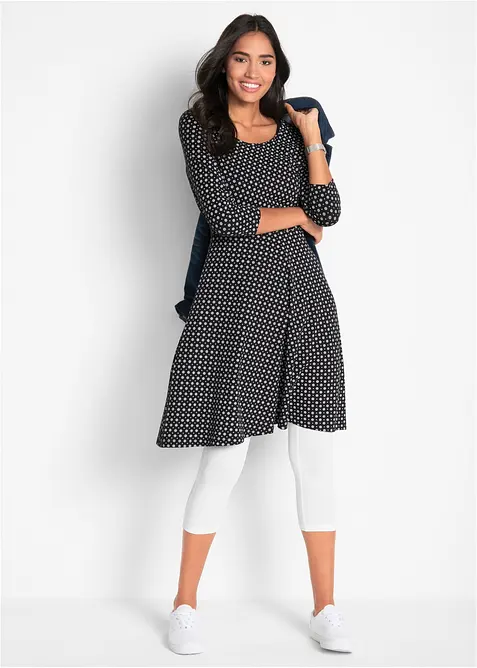 Strečov&eacute; capri leg&iacute;ny s &uacute;zk&yacute;m střihem (2 ks v balen&iacute;), bonprix