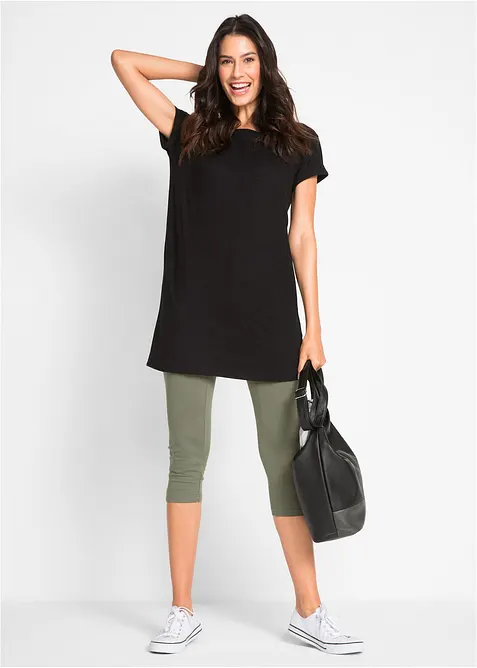 Strečové capri legíny s úzkým střihem (2 ks v balení), bonprix