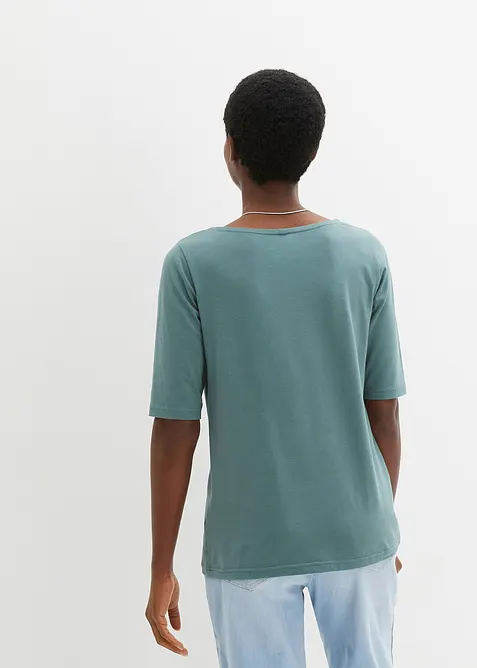 Tričko s lodičkov&yacute;m v&yacute;střihem, bonprix