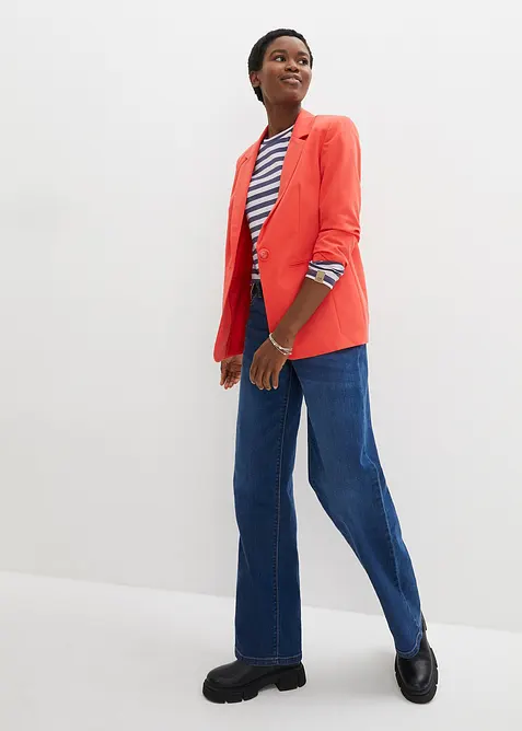 Proužkovan&eacute; triko s v&yacute;&scaron;ivkou, dlouh&yacute; ruk&aacute;v, bonprix