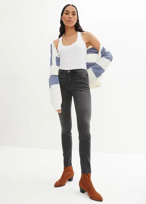 Stahovac&iacute; dž&iacute;ny, Slim Fit, High Waist, bonprix