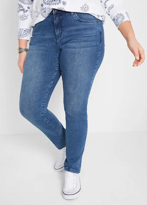 Stahovací džíny, Slim Fit, High Waist, bonprix