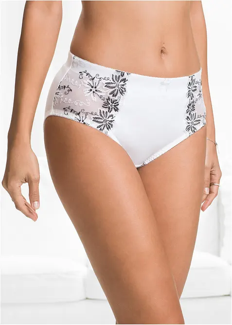 Tvaruj&iacute;c&iacute; kalhotky s jemnou v&yacute;&scaron;ivkou (2 ks v balen&iacute;), bonprix