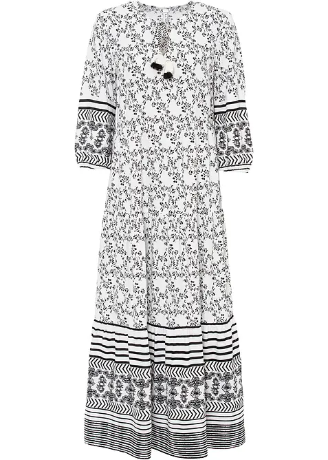 Dlouhé šaty ze splývavé viskózy, bonprix