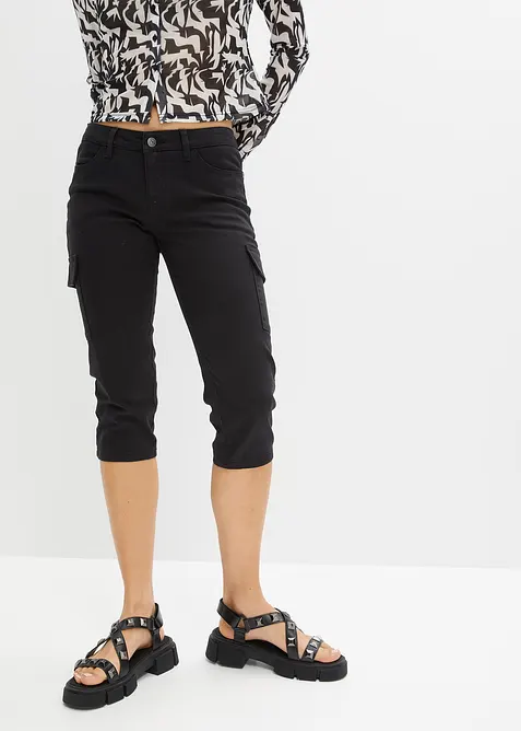 Capri kalhoty z elastické bavlněné směsi, bonprix