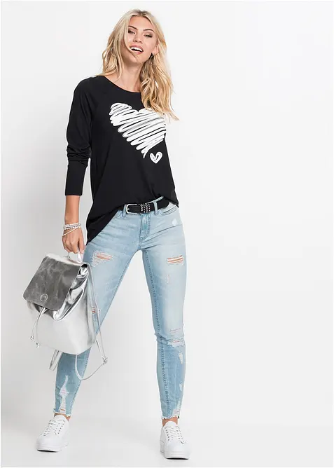 Triko s dlouh&yacute;m ruk&aacute;vem, bonprix