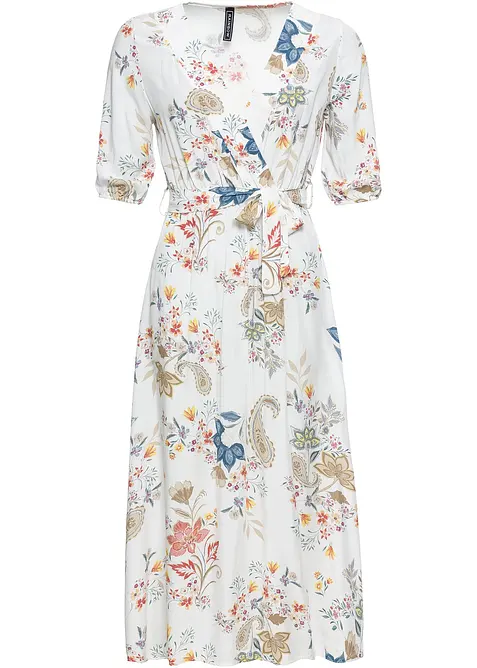 Midi šaty ze splývavé viskózy, bonprix