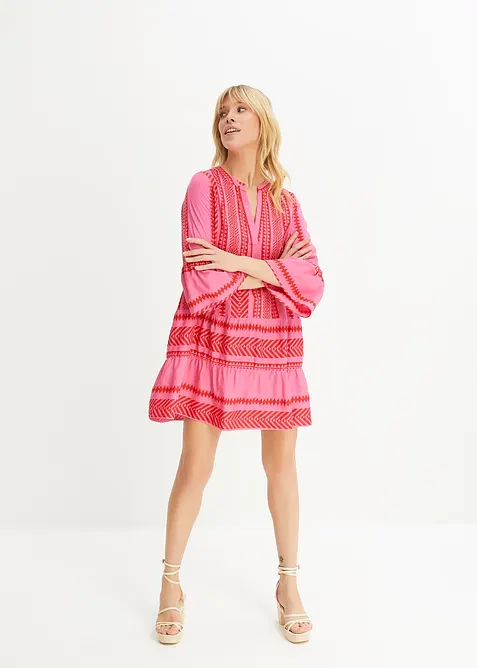 Tunikové šaty ze splývavé viskózy, bonprix