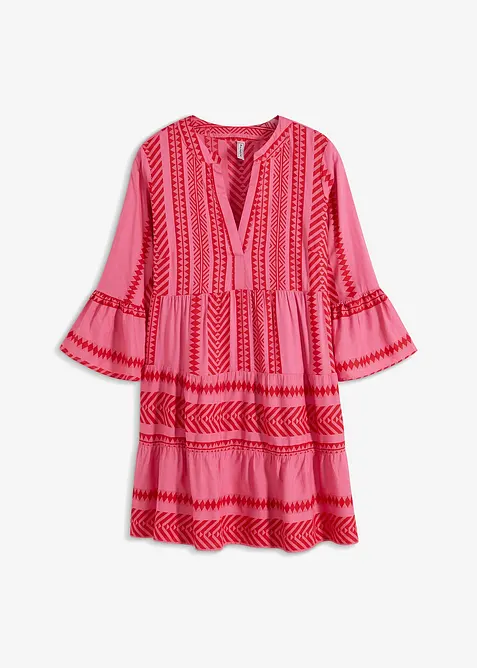 Tunikové šaty ze splývavé viskózy, bonprix