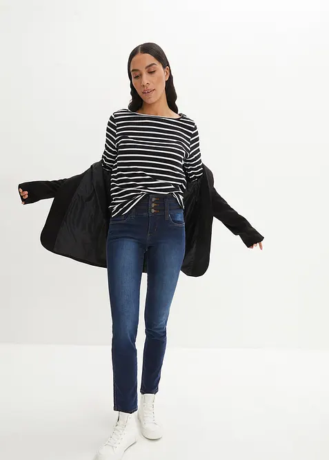 Slim džíny High Waist, stahovací, bonprix