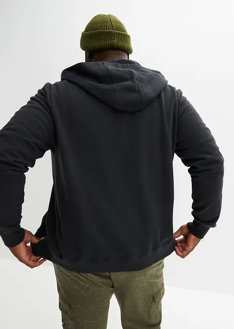 Rozepínací mikina s kapucí, z čisté organické bavlny, bonprix