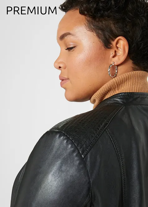 Kožen&aacute; bunda z napa jehnětiny, bonprix