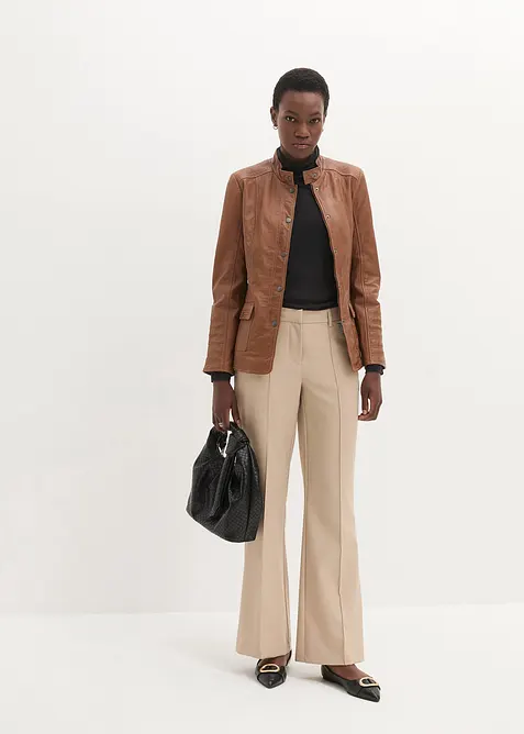 Kožen&aacute; bunda z napa jehnětiny, bonprix