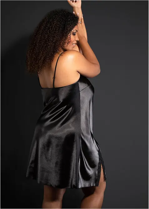 Saténové negližé, bonprix