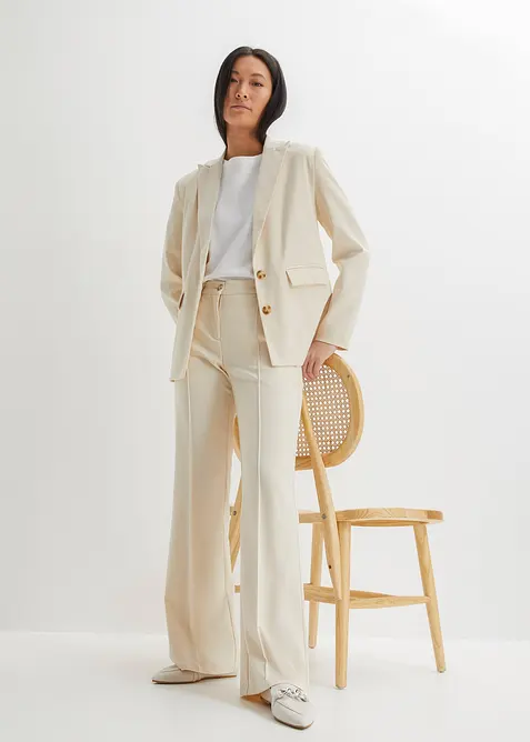 Kostýmkové kalhoty do zvonu, bonprix