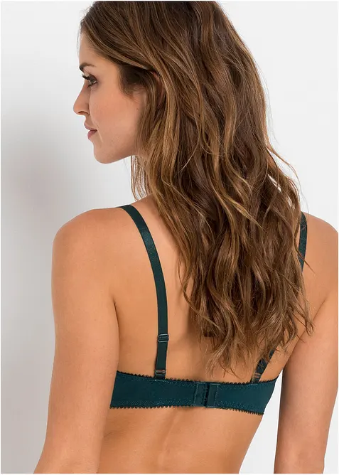 Push-up podprsenka s jemnou krajkou (3 ks v balen&iacute;), bonprix