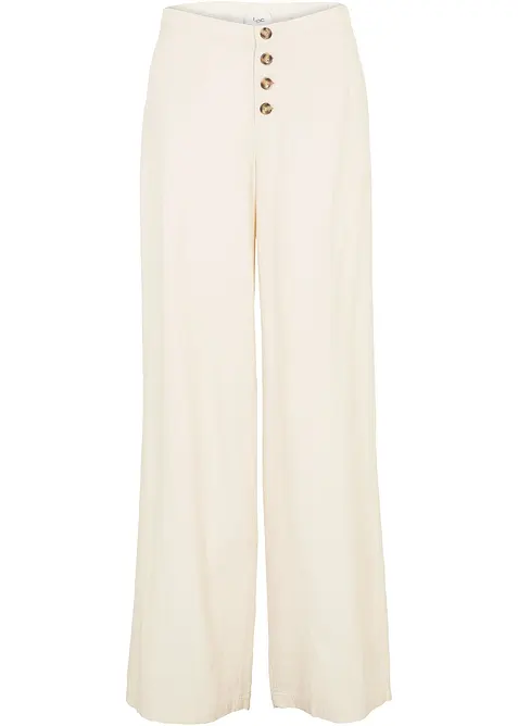 Palazzo kalhoty se lnem, bonprix