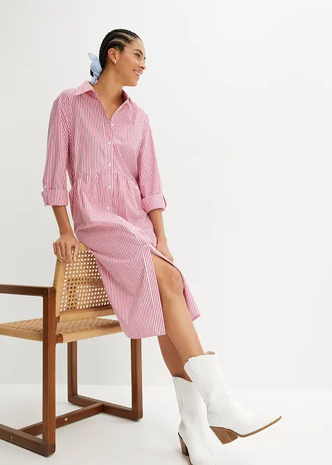 Košilové šaty z čisté bavlny, bonprix