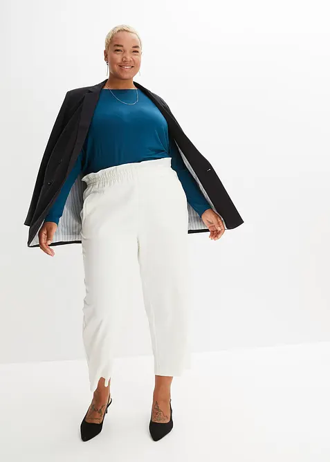 Tričko s dlouhým rukávem z měkké směsi s viskózou, bonprix