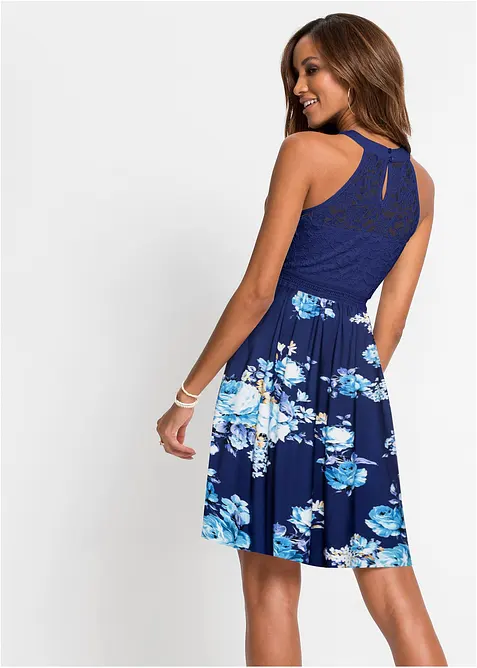 Žerzejové šaty s krajkou, bonprix