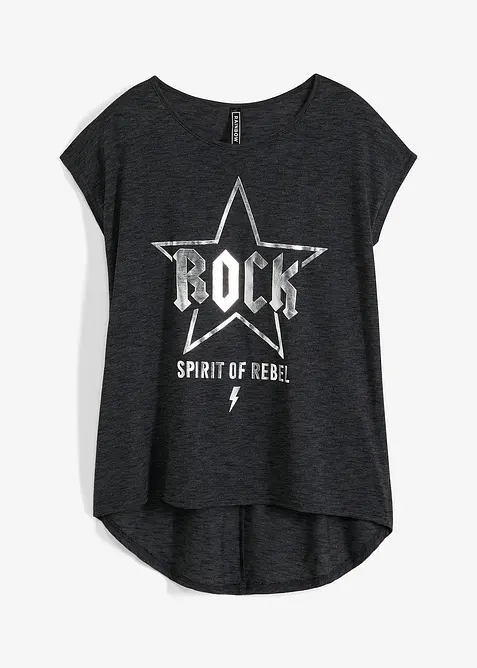 Dlouhé tričko z měkké viskózové směsi, bonprix