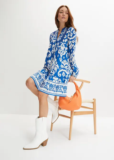 Tunikové šaty ze splývavé viskózy, bonprix