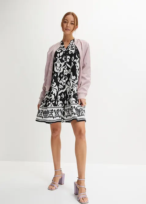 Tunikov&eacute; &scaron;aty ze spl&yacute;vav&eacute; visk&oacute;zy, bonprix