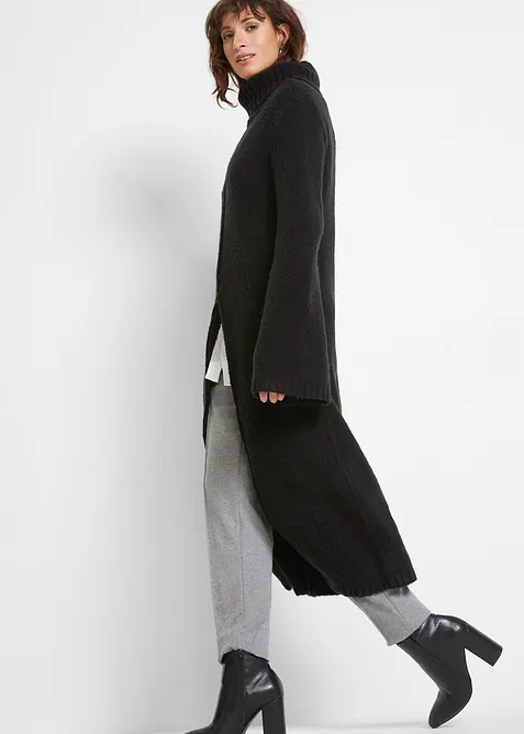 Dlouhý svetr s rolákem, různé varianty nošení, bonprix