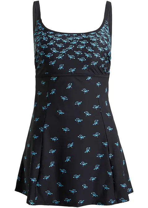 Stahovací koupací šaty, střední tvarující efekt, bonprix