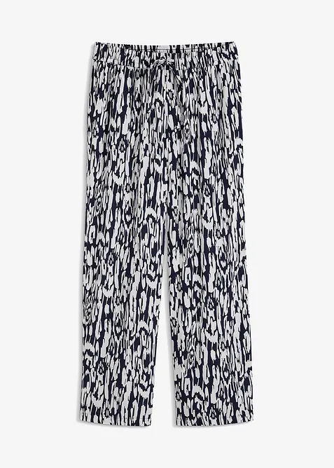 Kalhoty bez zapínání, ze splývavé viskózy, bonprix