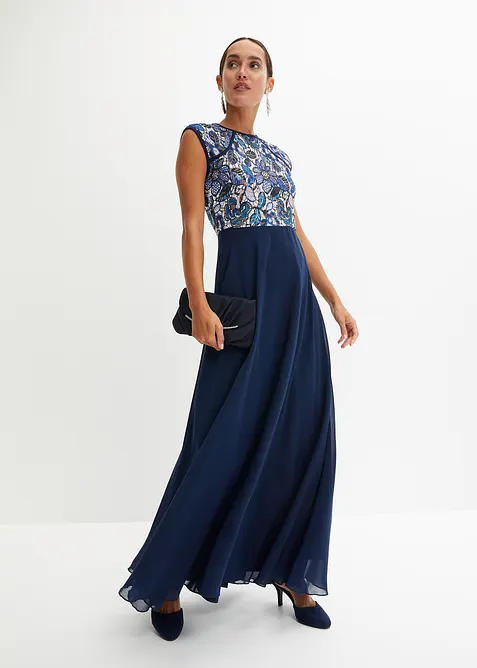 Dlouhé šaty s krajkou, bonprix