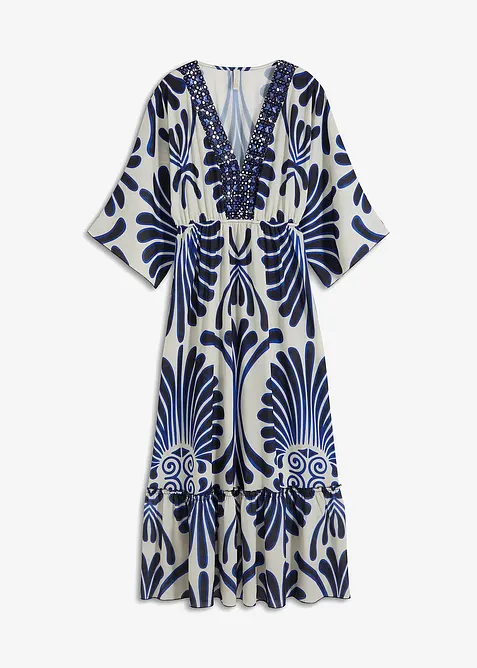 Maxi šaty ze splývavé viskózy, bonprix