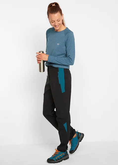 Voděodolné softshellové kalhoty, rovný střih, bonprix