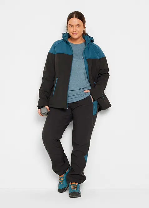 Voděodolné softshellové kalhoty, rovný střih, bonprix