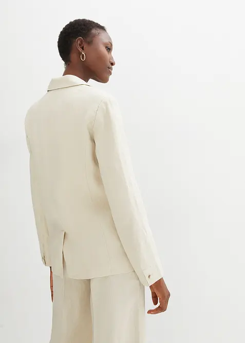 Blejzr z čist&eacute;ho lnu, bonprix