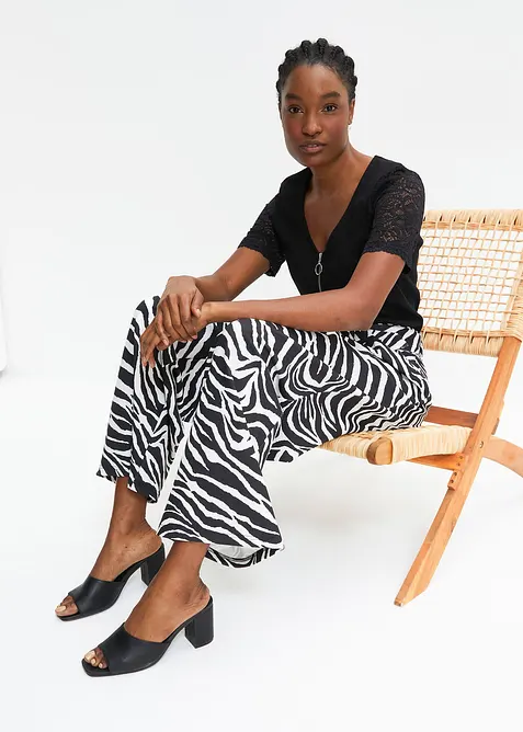 Žebrované tričko z bavlny, bonprix